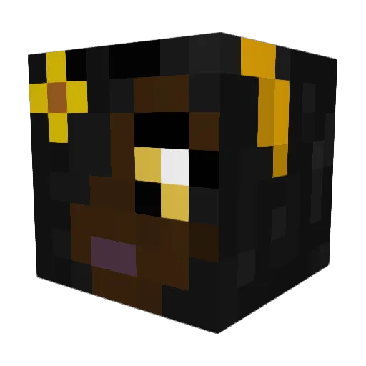 Naranshi Minecraft avatar head, 3D render