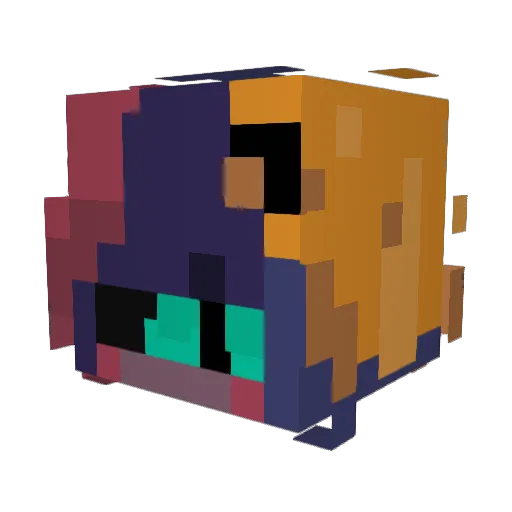 Narchu Minecraft avatar head, 3D render