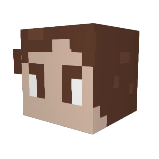 NarcissaDG Minecraft avatar head, 3D render