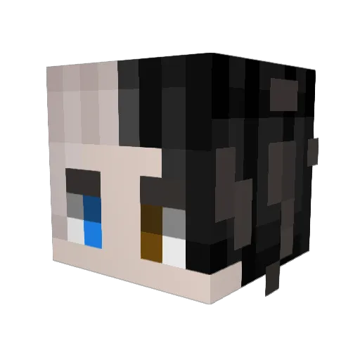 Narcisticuffs Minecraft avatar head, 3D render