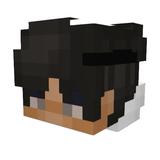 Narciszus Minecraft avatar head, 3D render