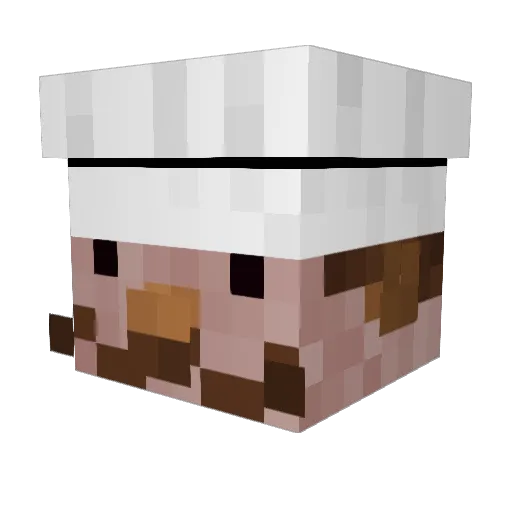 NarcoPollo Minecraft avatar head, 3D render