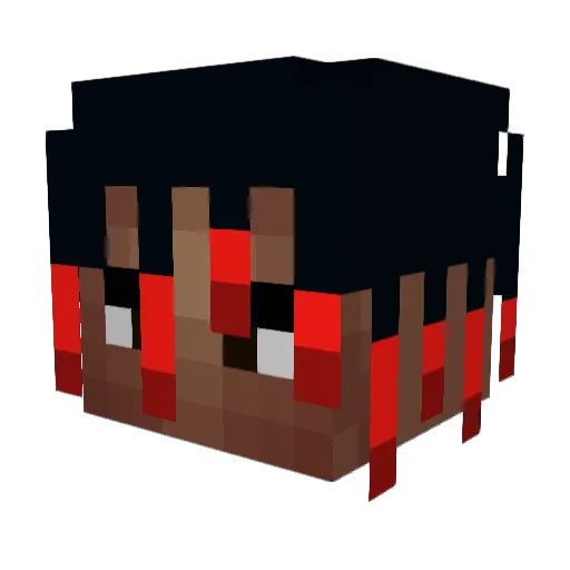 Narcons Minecraft avatar head, 3D render