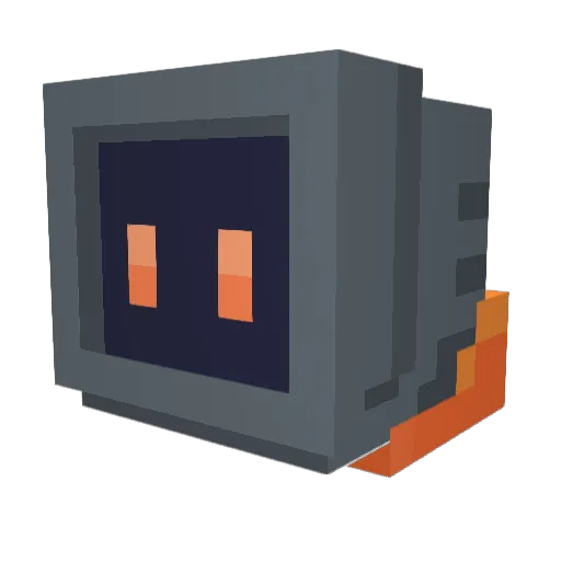 Nareenji Minecraft avatar head, 3D render