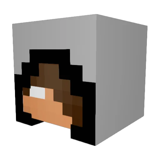 NarendraM0di Minecraft avatar head, 3D render