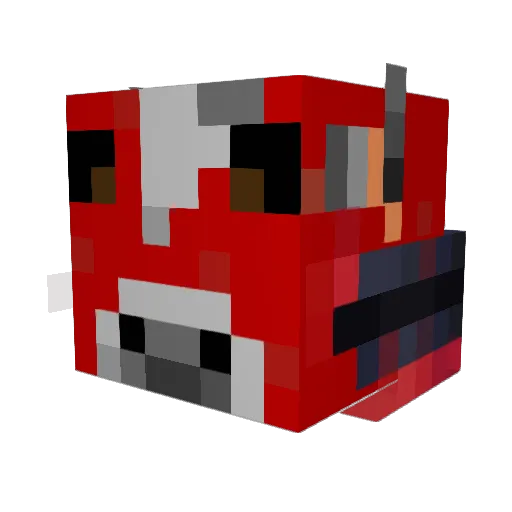 Narff28 Minecraft avatar head, 3D render