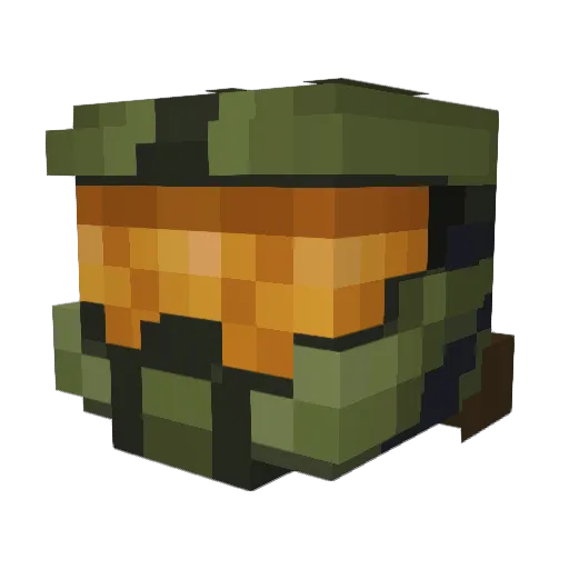 Narfielf Minecraft avatar head, 3D render