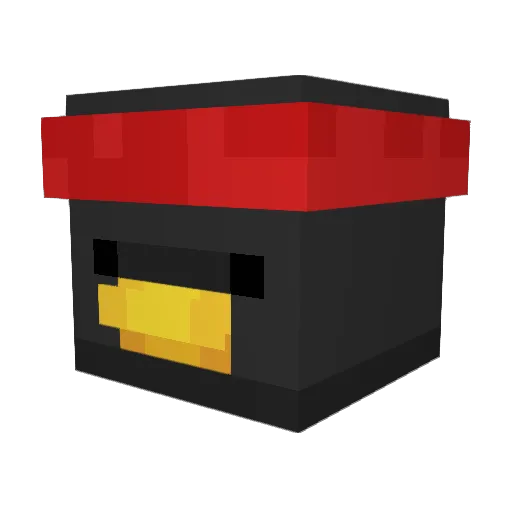 Nargisson Minecraft avatar head, 3D render