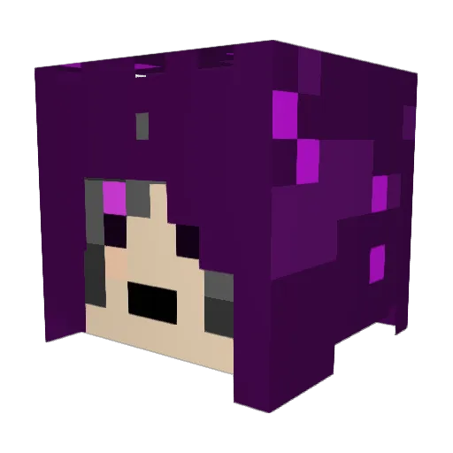 NariNisiU Minecraft avatar head, 3D render