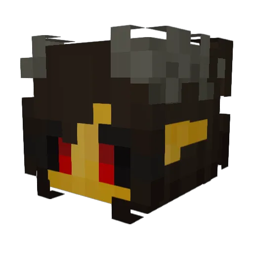 Narigold Minecraft avatar head, 3D render
