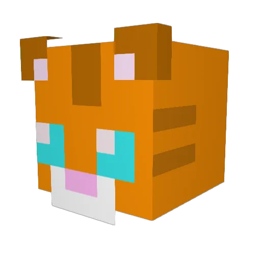 NarikoHusky1 Minecraft avatar head, 3D render