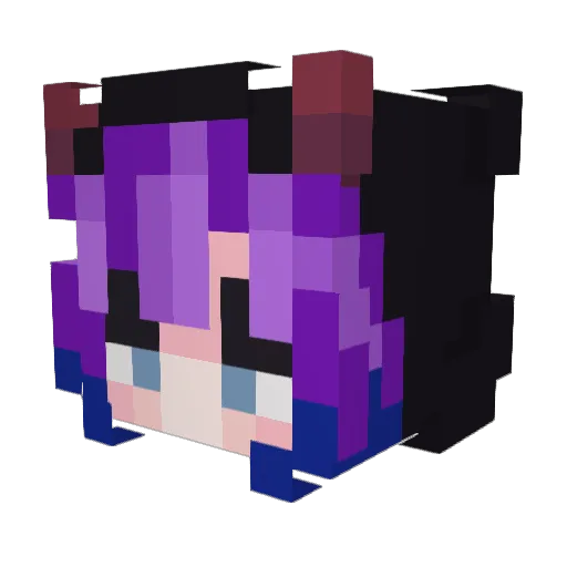 Narine_Fox Minecraft avatar head, 3D render