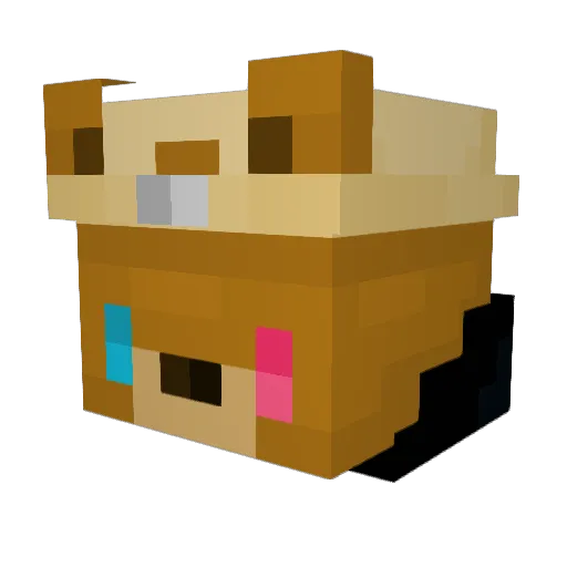 Narita05 Minecraft avatar head, 3D render