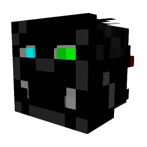 Nark000 Minecraft avatar head, 3D render