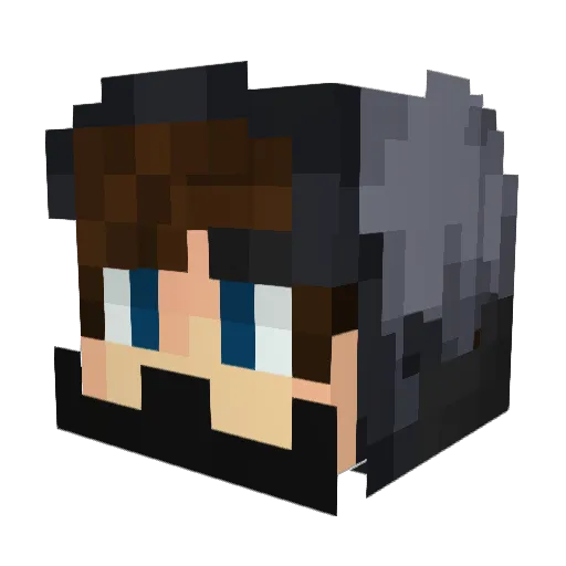Narmus13 Minecraft avatar head, 3D render