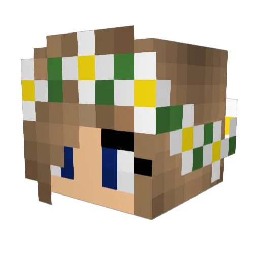 NarniaKai Minecraft avatar head, 3D render