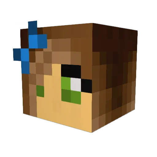 Narnia_love Minecraft avatar head, 3D render