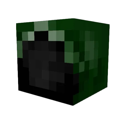 Narobi Minecraft avatar head, 3D render