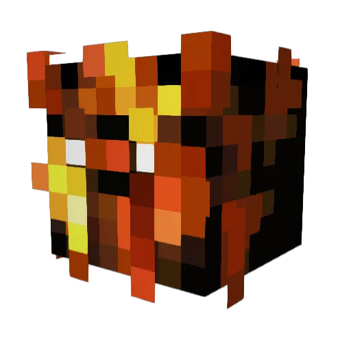 Narok2k Minecraft avatar head, 3D render
