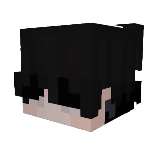 Naroko1 Minecraft avatar head, 3D render