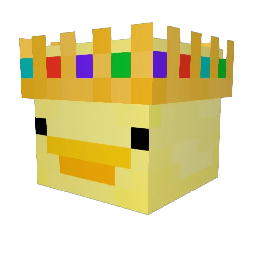 Naron2s Minecraft avatar head, 3D render