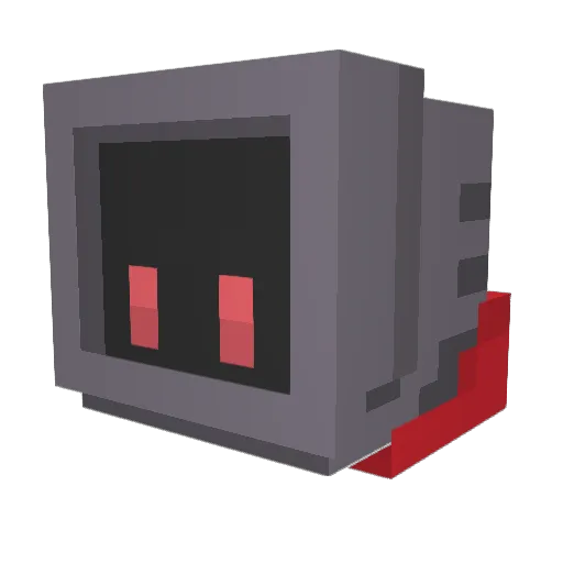 Naroom Minecraft avatar head, 3D render
