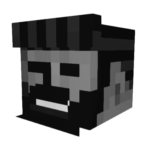Narowesito Minecraft avatar head, 3D render