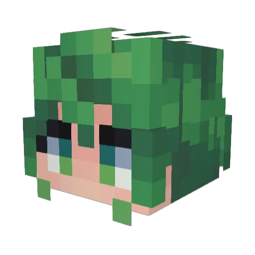 Narrator447 Minecraft avatar head, 3D render