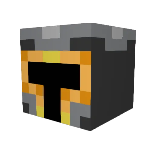 Narrator Minecraft avatar head, 3D render