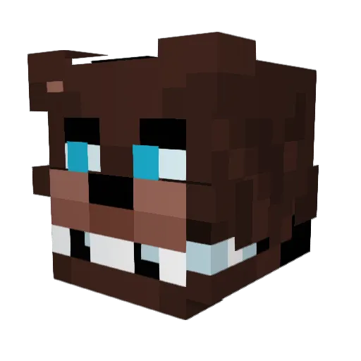 Narrator_Pum Minecraft avatar head, 3D render