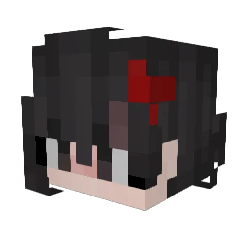 Narratora0 Minecraft avatar head, 3D render