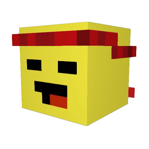 NartexPL Minecraft avatar head, 3D render
