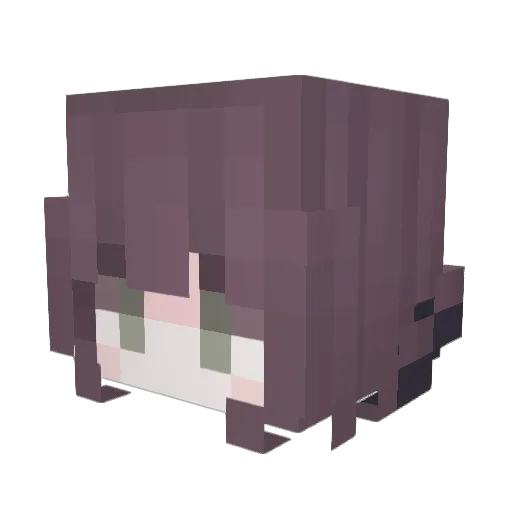 NarumiBM Minecraft avatar head, 3D render