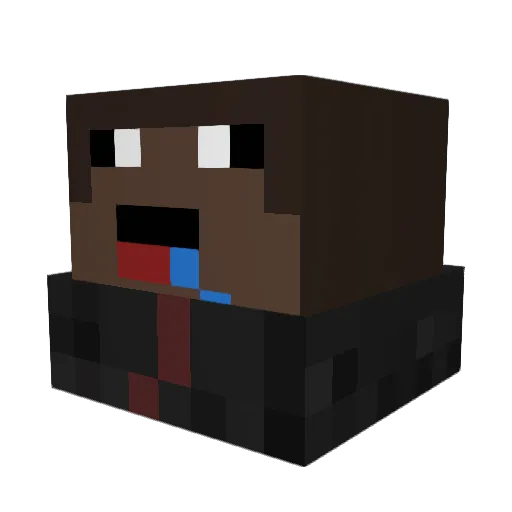 NaruteiroFedido Minecraft avatar head, 3D render