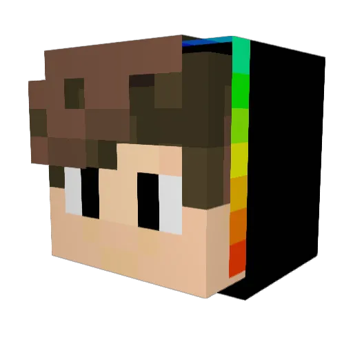 Naruto224455 Minecraft avatar head, 3D render