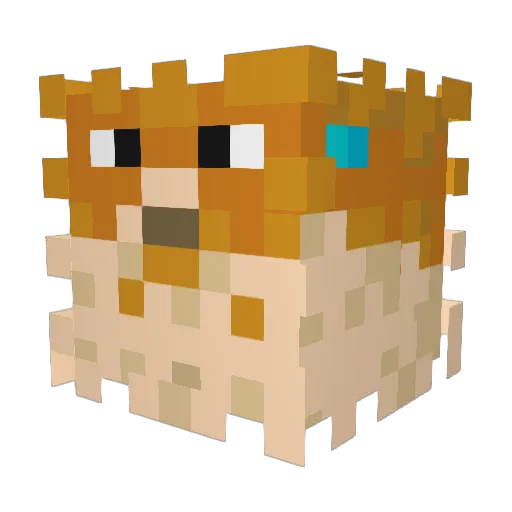 Naruto43530 Minecraft avatar head, 3D render