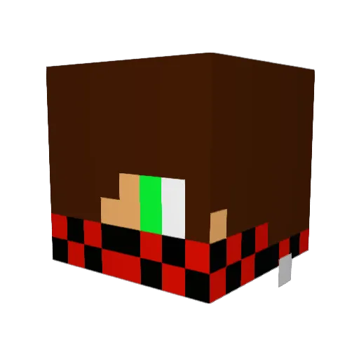 Naruto59390 Minecraft avatar head, 3D render