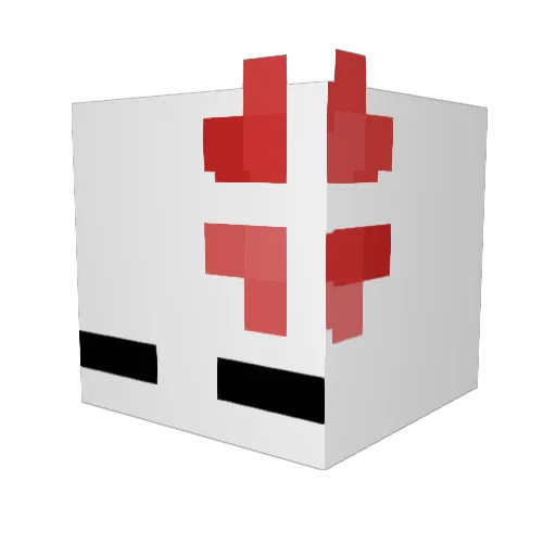 NarutoSagemode67 Minecraft avatar head, 3D render