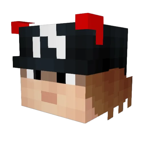 NarutoVasco Minecraft avatar head, 3D render