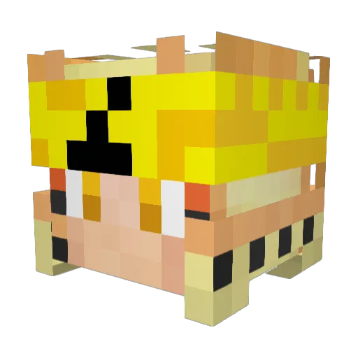 Naruto_Gamer10 Minecraft avatar head, 3D render