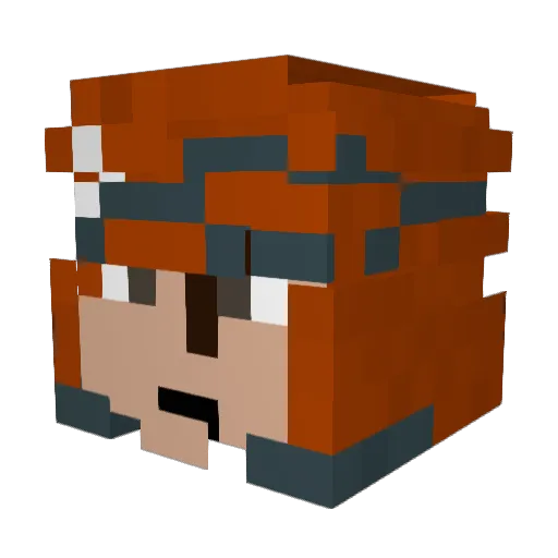 NarutosAdventure Minecraft avatar head, 3D render