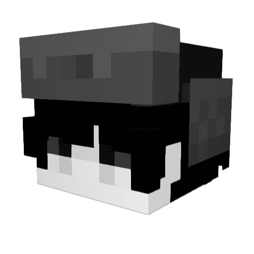 Narvey01 Minecraft avatar head, 3D render