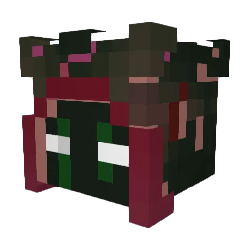 Narwen08 Minecraft avatar head, 3D render