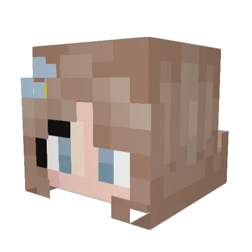 Narwi_ Minecraft avatar head, 3D render