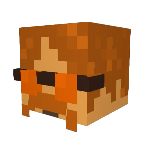 Naryu32 Minecraft avatar head, 3D render