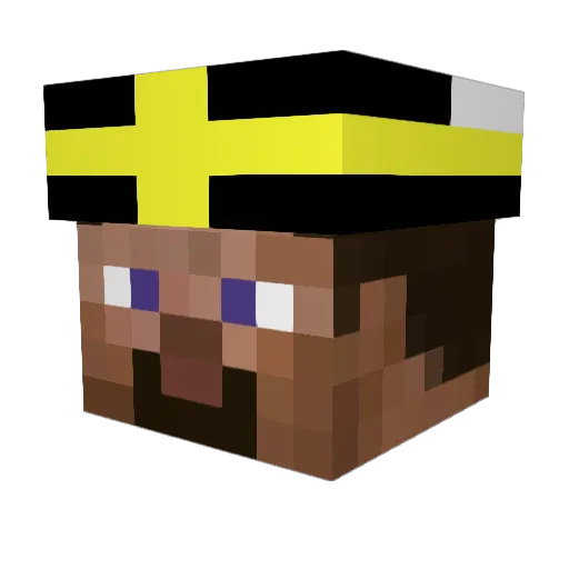 Nas2play Minecraft avatar head, 3D render