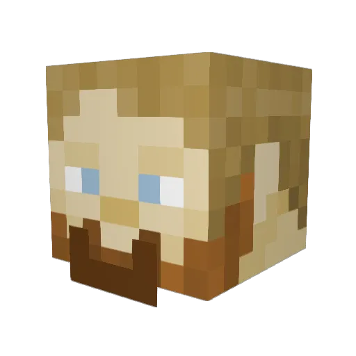 NasGemDo Minecraft avatar head, 3D render