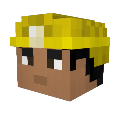 NasalNex Minecraft avatar head, 3D render