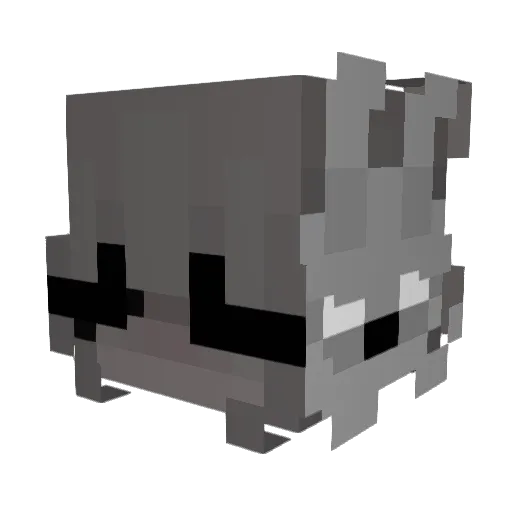 Nascr Minecraft avatar head, 3D render