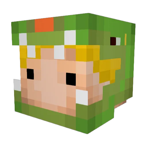 Nasenber Minecraft avatar head, 3D render